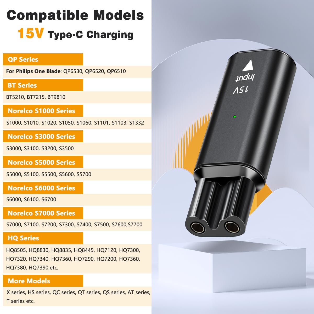 Adattatore di Ricarica Mini US - Men'S Grooming Trimmer recensione e prezzo